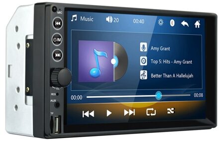 Autoradio 7Inch Hd MP5 Speler Druk Screen Digitale Display Bluetooth Multimedia Auto Backup Monitor Usb 2Din Auto Radio