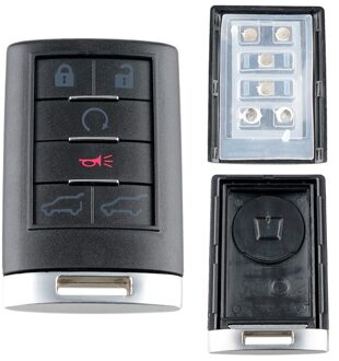 Autosleutel Shell Case Vervanging 6 Knoppen Auto Afstandsbediening Sleutel Shell Met N0 Kleine Sleutel Fit Voor cadillac Escalade Esv Ext