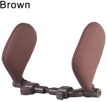 Autostoel Hoofdsteun Interieuraccessoires Autostoel Nekkussen Slaap Kant Hoofd Ondersteuning Op Kanten Cervicale Wervelkolom Voor Volwassenen Kind Cloth bruin