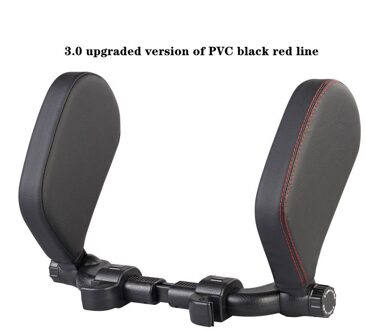 Autostoel Hoofdsteun Kussen Kant Slapen Reizen Rest Nekkussen Ondersteuning Oplossing Voor Kinderen En Volwassenen Auto Seat Hoofd Kussen zwart rood lijn