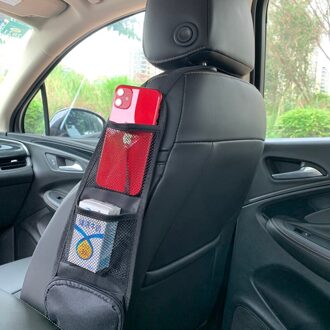 Autostoel Opbergtas Rugleuning Side Opknoping Tas Mesh Organizer Netto Pocket Voor Universele Multifunctionele Auto Interieur Accessoires