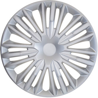Autostyle 4-Delige Wieldoppenset Jerez 14-inch zilver