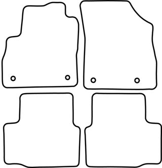 Autostyle Automatten passend voor Opel Astra K 2015