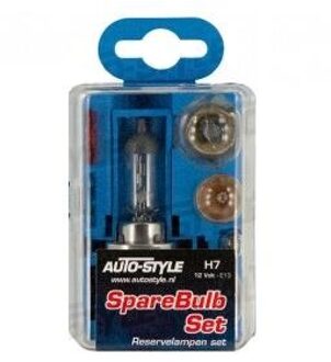 Autostyle Complete Reservelampset H7 55W/12V Helder