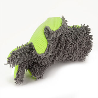 Autostyle Dubbelzijdige Washandschoen 30 X 25 X 3 Cm Grijs/groen