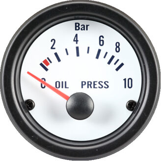 Autostyle Oliedrukmeter Met Sensor 52 Mm 12 Volt Wit/zwart