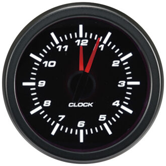 Autostyle Performance Instrument Zwart Analoge Klok 52mm