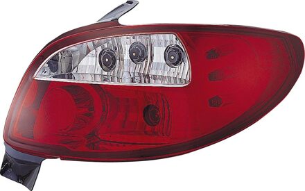 Autostyle Set Achterlichten passend voor Peugeot 206 excl. CC/SW - Rood/Helder