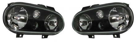 Autostyle Set Koplampen passend voor Volkswagen Golf IV 1998-2003 - Zwart - excl. Mistlampen