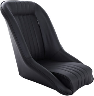 Autostyle Sportstoel 'Classic' - Zwart Kunstleder - Vaste rugleuning - incl. sledes