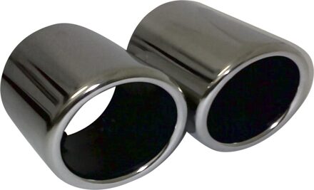 Autostyle Uitlaatsierstuk Dubbele Pijp 73 Mm 16 Cm Rvs Chroom