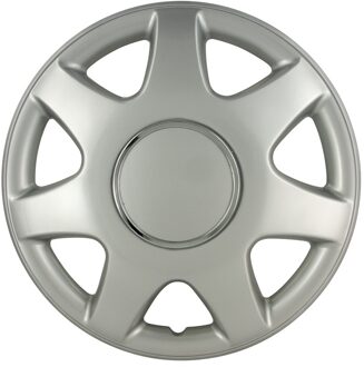 Autostyle Wieldoppen 15 inch Florida Zilver - ABS