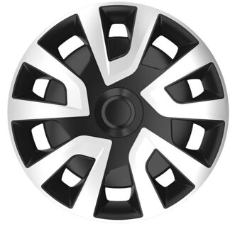 Autostyle Wieldoppen 16 inch Revo Van (bol) Zilver/Zwart - Bol