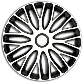 Autostyle Wieldoppen Mugello 17 Inch Abs Wit/zwart Set Van 4