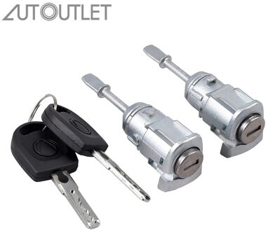 Autoutlet 2 Pcs Sluiten Cilinder Voor Vw Passat B5 3B (96-05) voor Lupo Deurslot Sleutel Links En Rechts 3B0837167 3B0837168