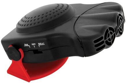 autoventilator 12 Volt 19 cm zwart/rood