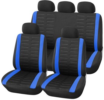 Autoyouth 9Pcs Volledige Set Van Universele Adapter Auto Seat Cover 4 Kleuren Optionele Auto Seat Cover Auto Beschermende Decoratieve interieur blauw seat hoes