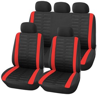 Autoyouth 9Pcs Volledige Set Van Universele Adapter Auto Seat Cover 4 Kleuren Optionele Auto Seat Cover Auto Beschermende Decoratieve interieur rood seat hoes