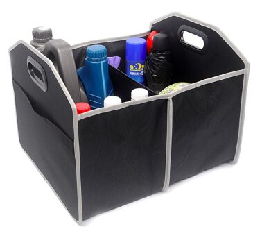 Autoyouth Kofferbak Organizer Opvouwbare Hoge Capaciteit Opbergdoos Voor Universele Auto zwart (good)