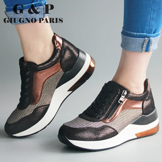 Autumn sneaker women walking shoes ladies super soft lightweight sneakers luxury designer big size leather insole