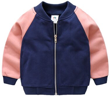 Autumn Spring 2 3 4 5 6 7 8 9 10 Years Children V-Neck Outwear Mandarin Collar Patchwork Sports Jacket For Kids Baby Boys 2T
