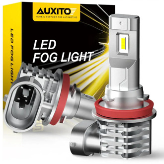 AUXITO 2X H11 LED Fog Light Bulbs H8 H9 H16 JP LED CSP 6000K White/3000k Golden Yellow DRL Car Daytime Running Light Auto Lamp