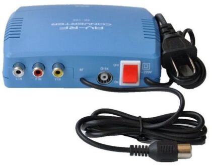 AV RF Modulator TV Switch Audio Video RCA Ant Input Voor Type Coax Uitgang Converter