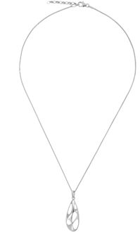 'Ava' Dames 925 Sterling Zilveren Ketting met Hanger - Zilver zh-7374