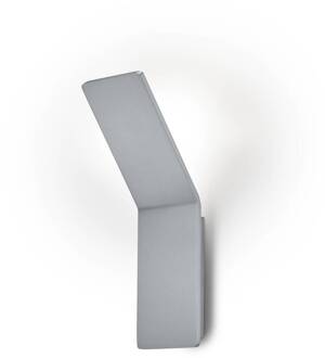 Ava LED wandlamp, mat nikkel, aluminium, 1-lamp