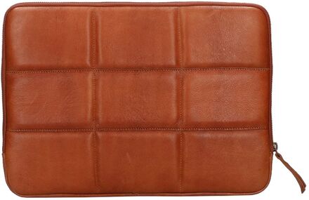 Ava Padded Laptop Sleeve 13-14" cognac - H 25 x B 36 x D 2 cm