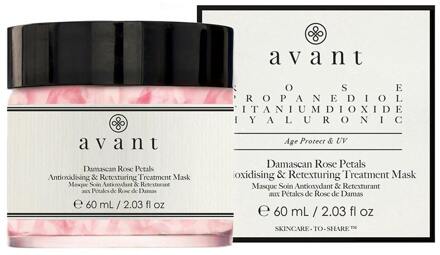 Avant Gezichtsmasker Avant Damascan Rose Petals Antioxidising & Retexturing Treatment Mask 60 ml