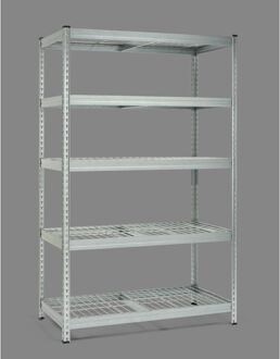 Avasco Stellingkast - Robus - 198x122x61cm - Draagkracht 350kg - Verzinkt