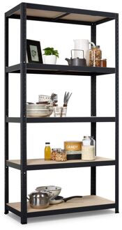 Avasco Stellingkast - Strong - 176x90x45cm - Draagkracht 175kg - Zwart