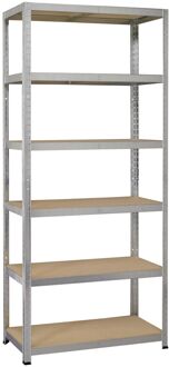 Avasco Stellingkast - Strong - 196x100x40cm - Draagkracht 175kg - Gegalvaniseerd Metaal