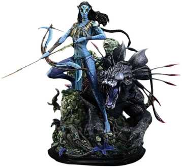 Avatar (Film) Real Elite Masterline Series Statue 1/4 Neytiri & Thanator 75 cm