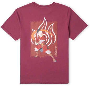 Avatar Fire Nation Unisex T-Shirt - Burgundy - XL Wijnrood