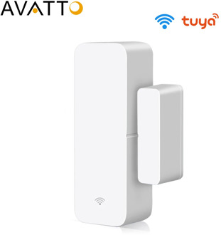 AVATTO Tuya WiFi Door Sensor, Smart Door Open/Closed Detectors, Smartlife APP Wifi Window Sensor Work with Alexa,Google Home
