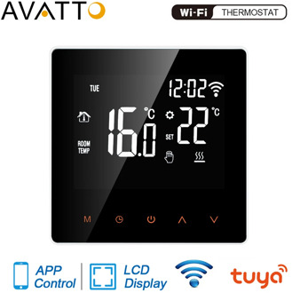 AVATTO Tuya WiFi Smart Thermostat, Electric floor Heating Water/Gas Boiler Temperature Remote Controller for Google Home, Alexa
