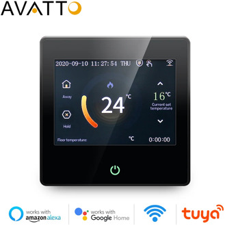 AVATTO WiFi Smart Thermostat Heating Temperature Controller with Celsius/Fahrenheit LED Touch Screen Work with Alexa Google Home