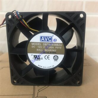 Avc 9038 DBTA0938B2U DC12V 1.92A 9 Cm 15000 Rpm Dual Kogellager 4-Wire Cooling Fan Air Blower Ondersteunt pwm Snelheidsregeling Voor Ser