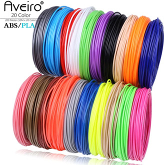Aveiro 50/100/200 Meter 1.75mm ABS PLA Material PLA Filament 3d Refill Plastic For Printer or 3 D Pen school drawing supplies