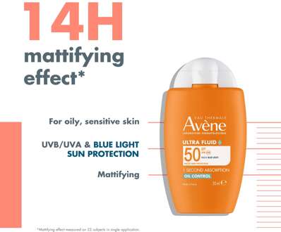 Avène Avène Ultra Fluid Oil Control SPF50+ voor de vette en gecombineerde huid - Hoge bescherming - One Size
