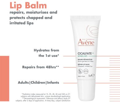 Avène Cicalfate+ Repair Lip Balm for Chapped, Cracked Lips 10ml