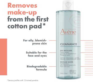Avène CLEANANCE Micellar Water for Oily, Blemish-Prone Skin 400ml
