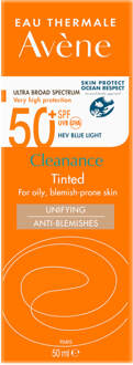Avène Very High Protection Cleanance Tinted SPF50+ Sun Cream for Blemish-Prone Skin 50ml