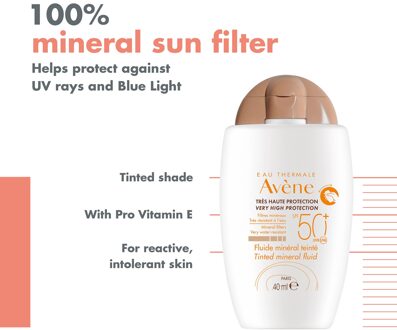 Avène Very High Protection SPF 50+ Tinted Mineral Fluid 40ml