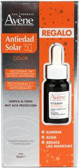 Avène Zonnebrandcrème Avène Anti-Aging Tinted Sunscreen SPF50 + 50 ml