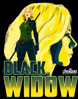 Avengers Black Widow Dames T-shirt - Zwart - 3XL
