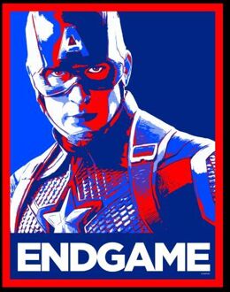 Avengers: Endgame Captain America Poster dames t-shirt - Zwart - 3XL - Zwart