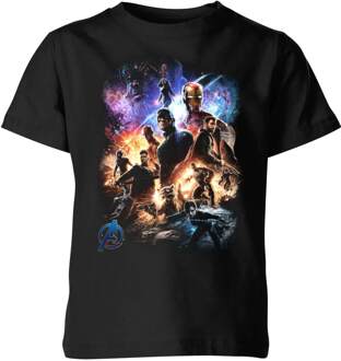 Avengers: Endgame Character Montage kinder t-shirt - Zwart - 146/152 (11-12 jaar) - XL